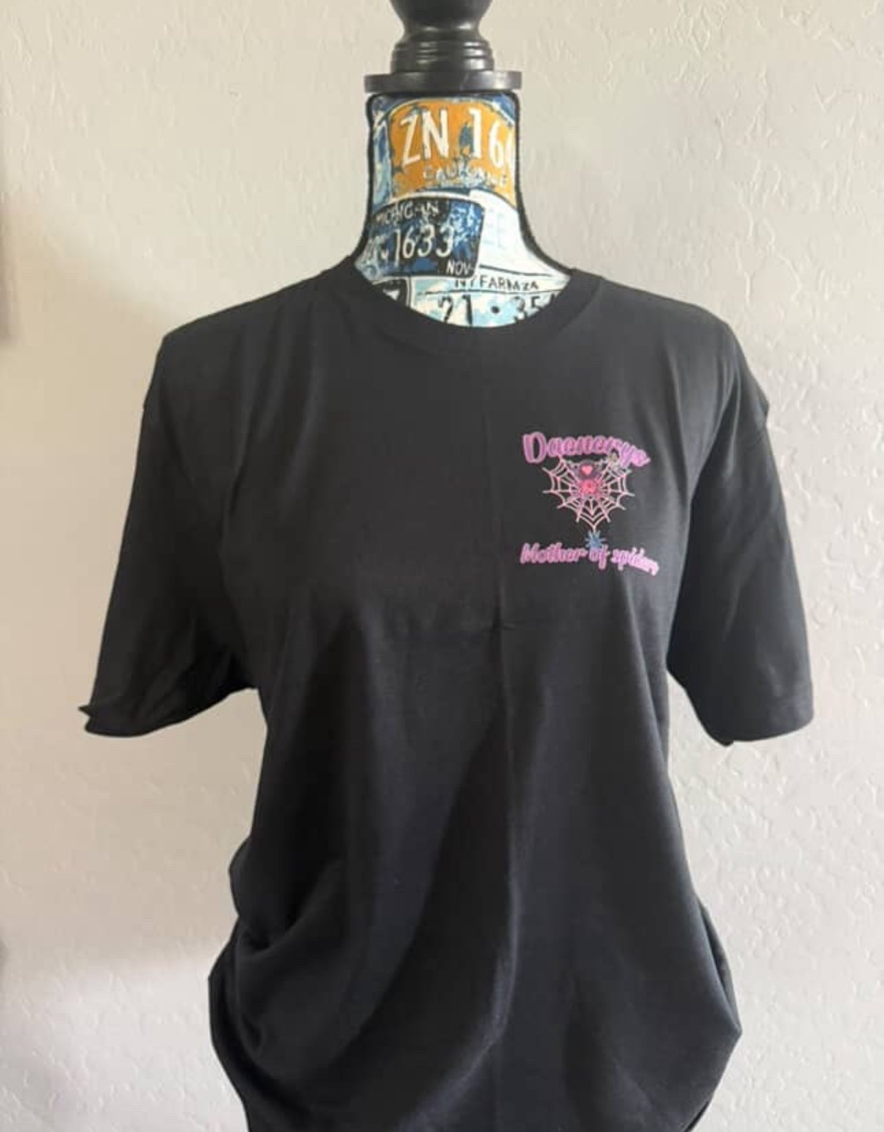 Black “Peace,Love,Spiders” Shirt