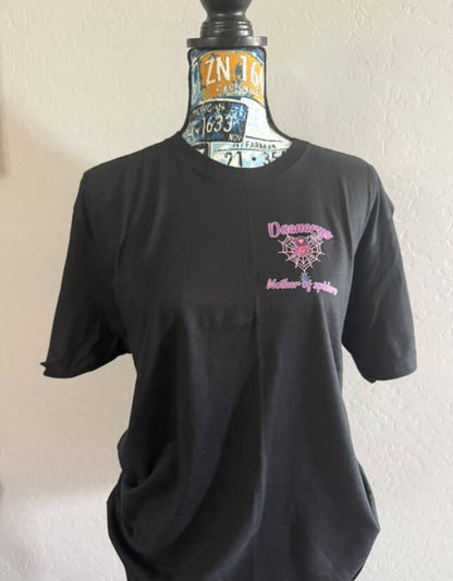 Black “Peace,Love,Spiders” Shirt